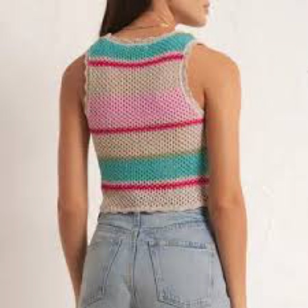 Z Supply Sol Stripe Sweater Tank Top.  NWT M. - Picture 3 of 7